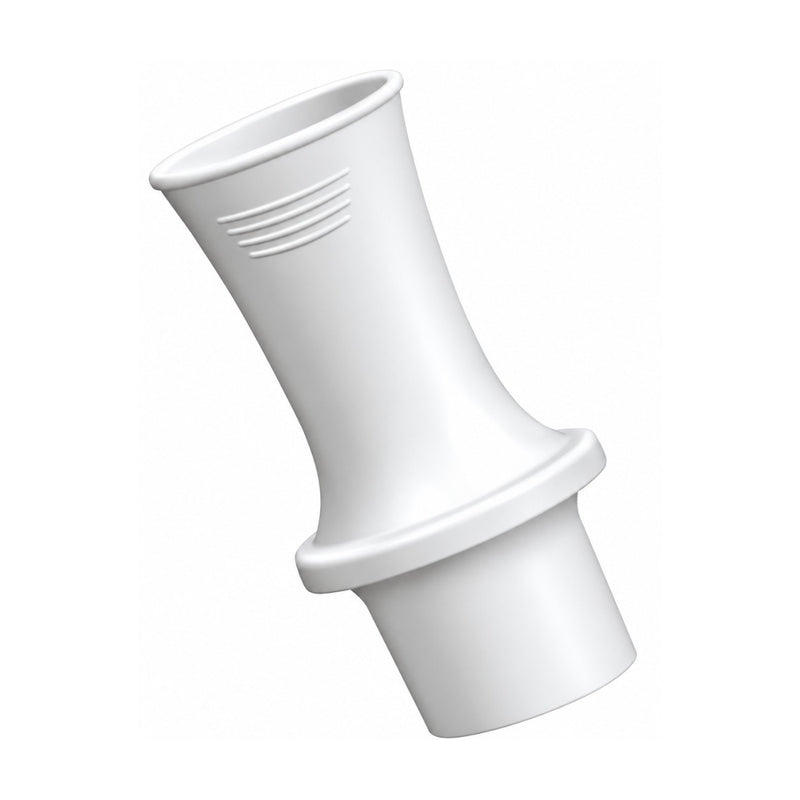 SpiroSafe electrostatic spirometry filter with machine-end fitting