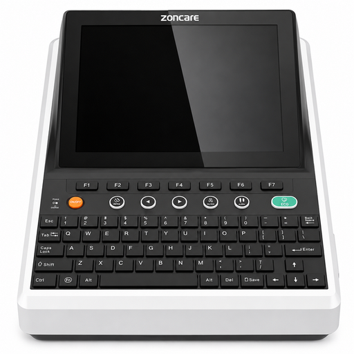 Zoncare U90 Digital 12 Channel ECG Machine with 9.8-inch HD touchscreen and thermal printer