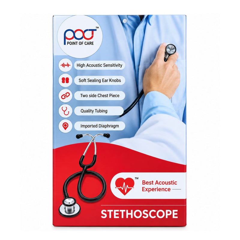 POCT Stethoscope PS-10 – Dual-Head Acoustic Stethoscope