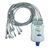 Clarity True ST 10-lead TMT ECG patient cable with acquisition box available online at Health Yantra Store