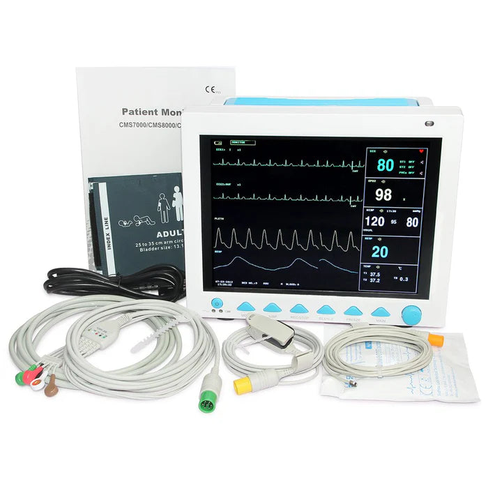 CMS8000 Contec Multipara Patient Monitor | 12.1" TFT LCD, Optional IBP & EtCO₂