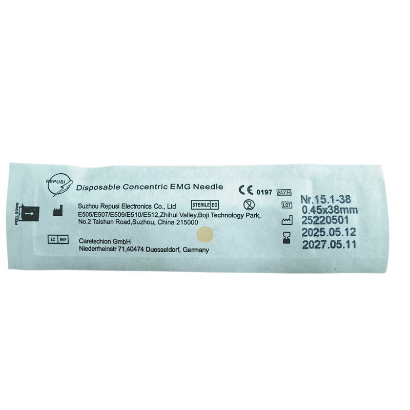 Suzhou Repusi disposable concentric EMG needle 0.45 x 38 mm 1 piece