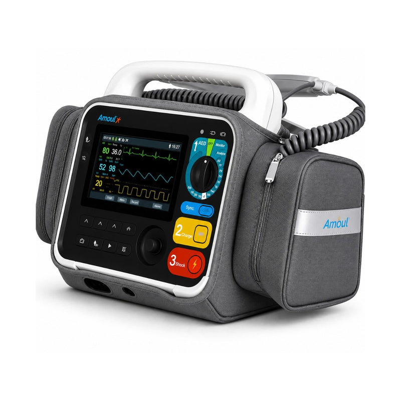 i2 emergency defibrillator with built-in thermal printer