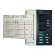 Maestros MR 900 12-channel ECG machine with live digital waveform screen and printed thermal ECG report on Health Yantra Store