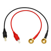 Medicaid EMG NCV surface disk paired electrodes with gold plated discs and color-coded lead wires