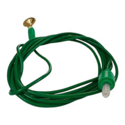 1.25-meter high-tensile, tangle-resistant polyurethane wire and touch-proof connectors for EEG systems