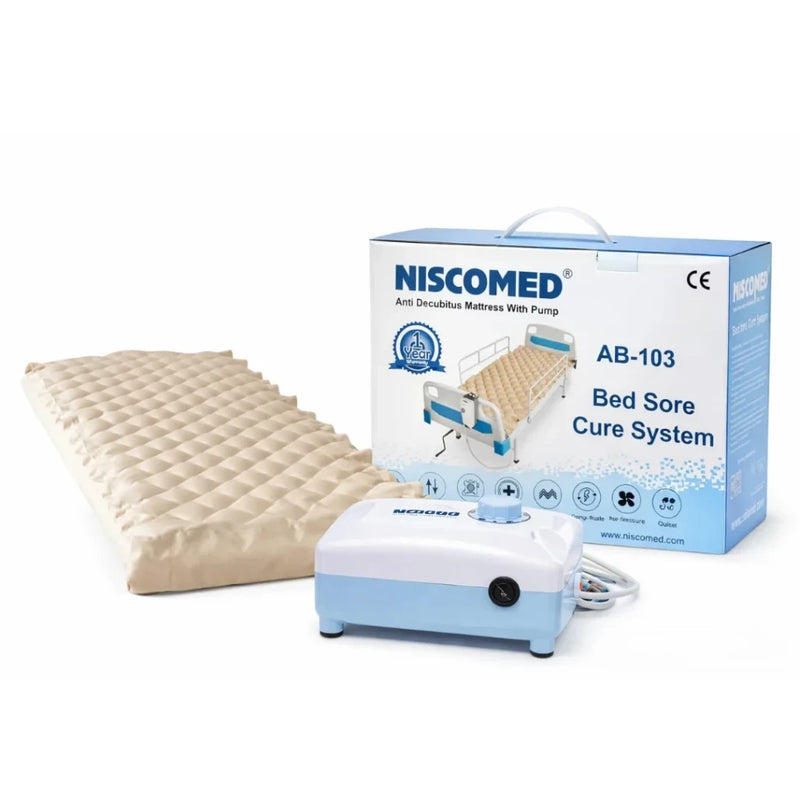 NISCOMED AB-103 Anti-Decubitus Air Mattress with Pump for Bed Sore Prevention