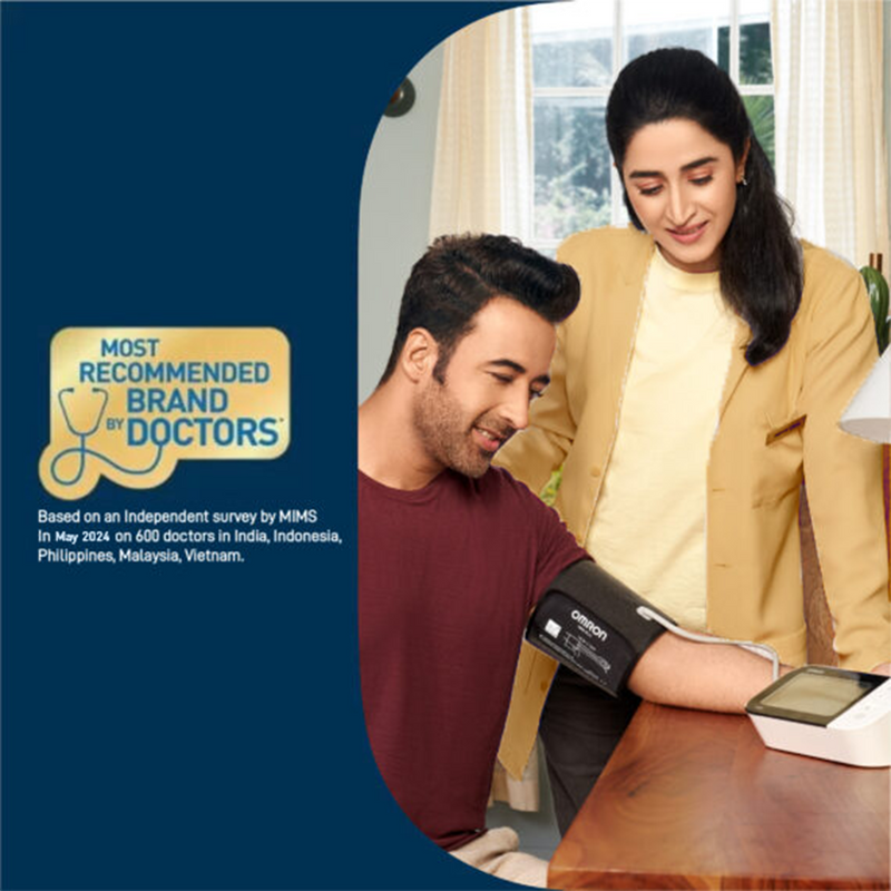 Omron HEM 7124 with Hypertension Indicator and IntelliSense Technology
