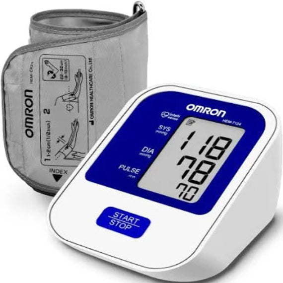 Omron HEM 7124 with Hypertension Indicator and IntelliSense Technology