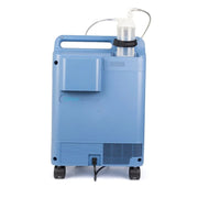 Back side view of Philips EverFlo oxygen concentrator displaying the power cable, cord wrap, and air inlet filter