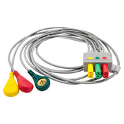 Siemens-compatible 3-lead ECG leadwire set for adult patient monitoring