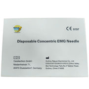 Box of 25  piece disposable concentric EMG needle with Repusi branding on a white background