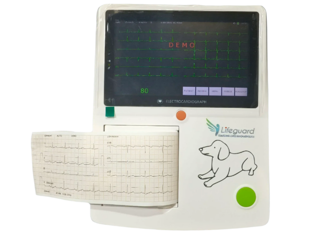 Électrocardiographe Vétérinaire Portable CON-TEC ECG300G - 3 Canaux, 12 Dé Rivations - Neuf Avec Logiciel PC